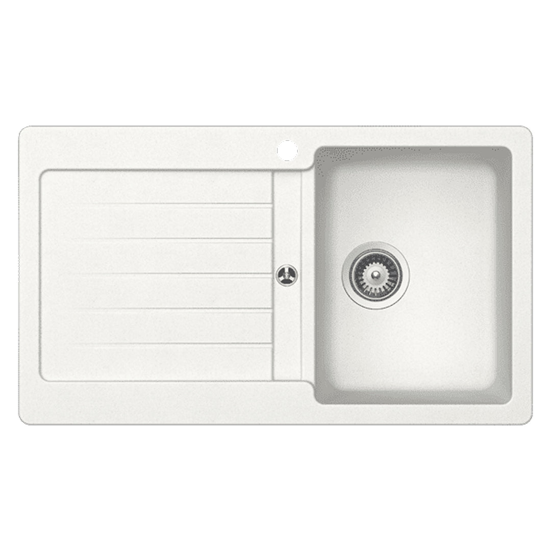 Schock Typos D100 1TH Right Hand Single Bowl Sink - Design 10