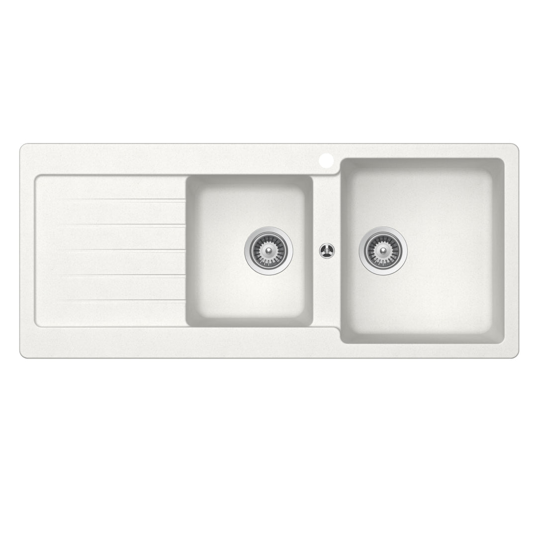 Schock Typos 1TH 1 & 3/4 Right Hand Bowl Drainer Sink - Design 10