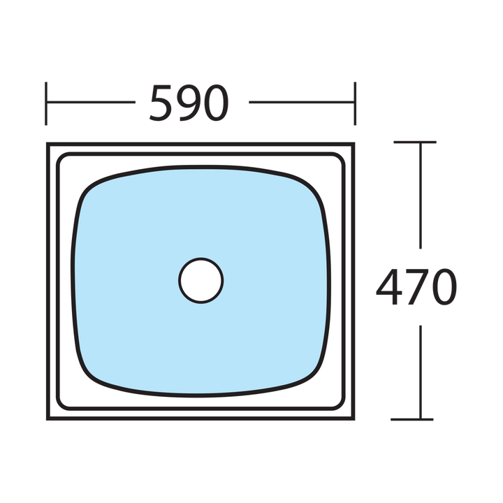 Oliveri 45L Laundry Tub w/ Right Tap Hole