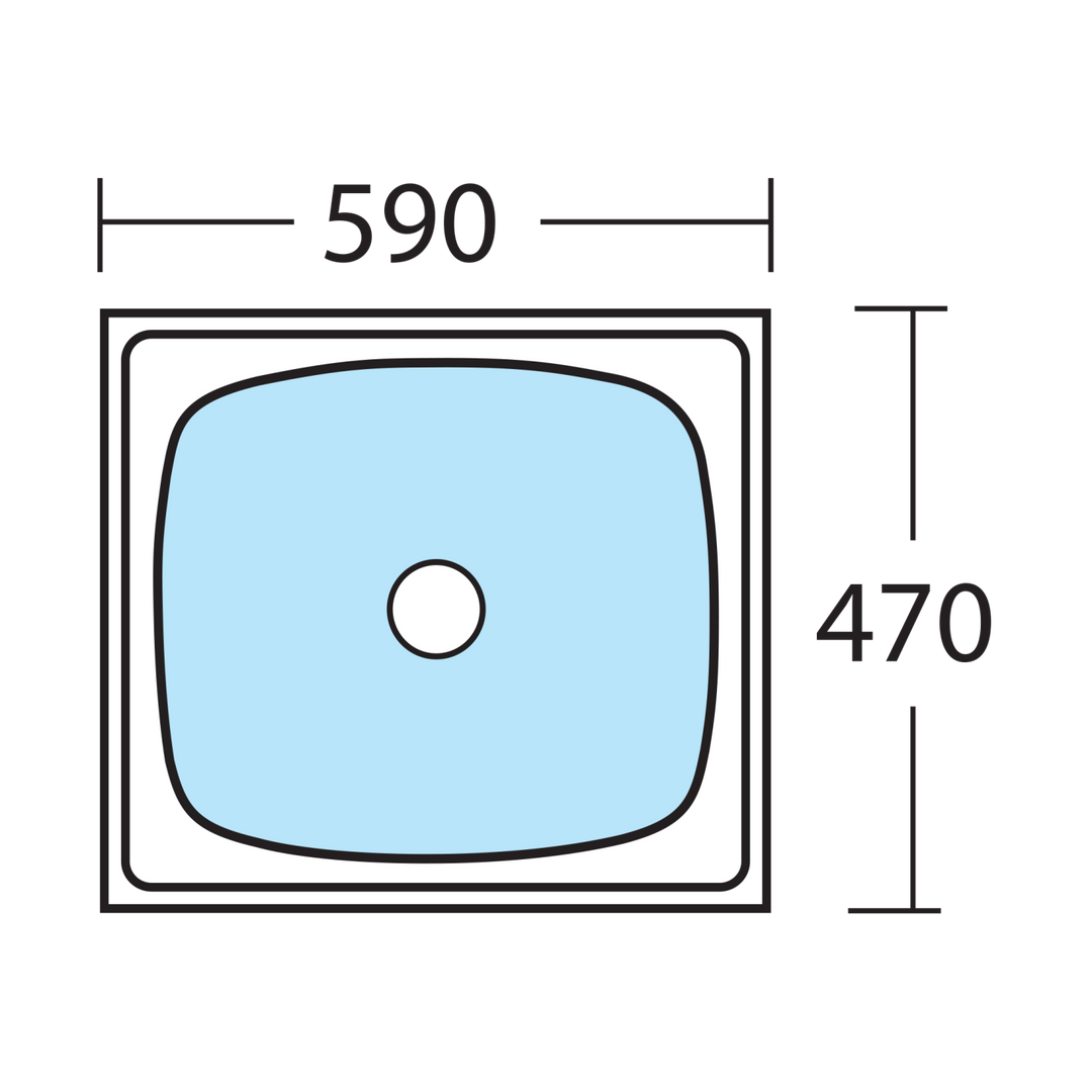 Oliveri 45L Laundry Tub w/ Right Tap Hole