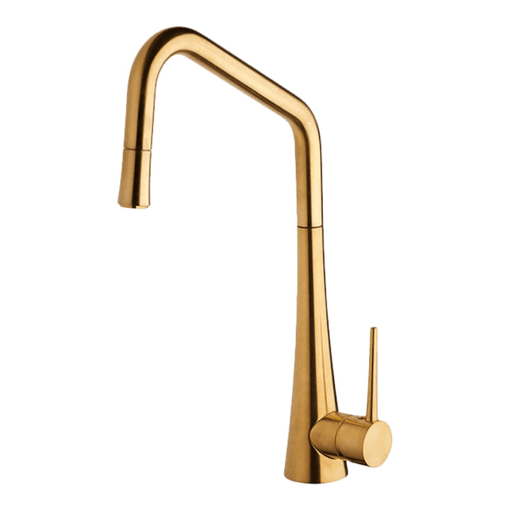 Abey Tink-D Pull Out Kitchen Sink Mixer Lead Free Brushed Gold