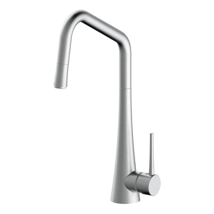 Abey Tink-D Pull Out Kitchen Sink Mixer Lead Free Brushed Nickel