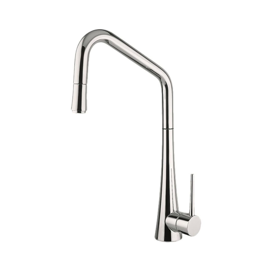 Abey Tink-D pull out kitchen sink mixer tap in a modern lead-free design