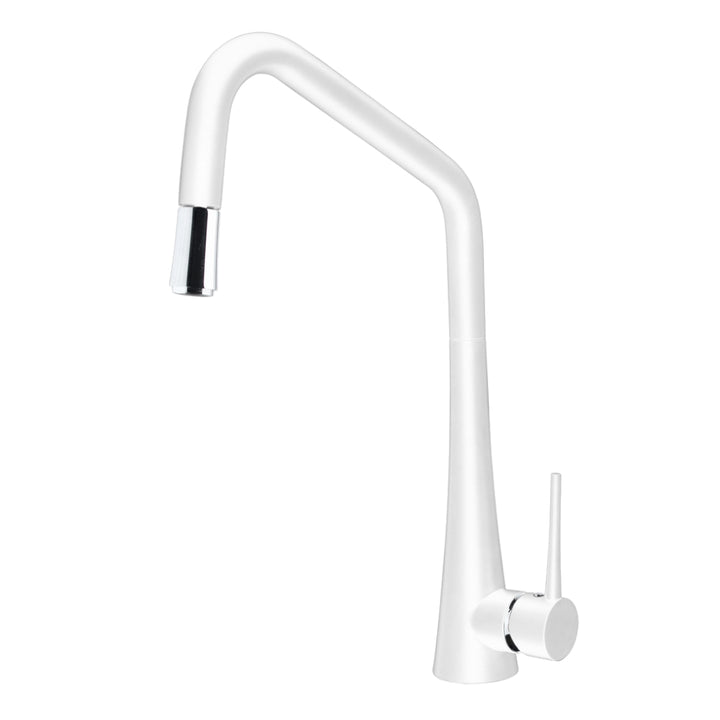 Abey Tink-D Pull Out Kitchen Sink Mixer Lead Free Matte White