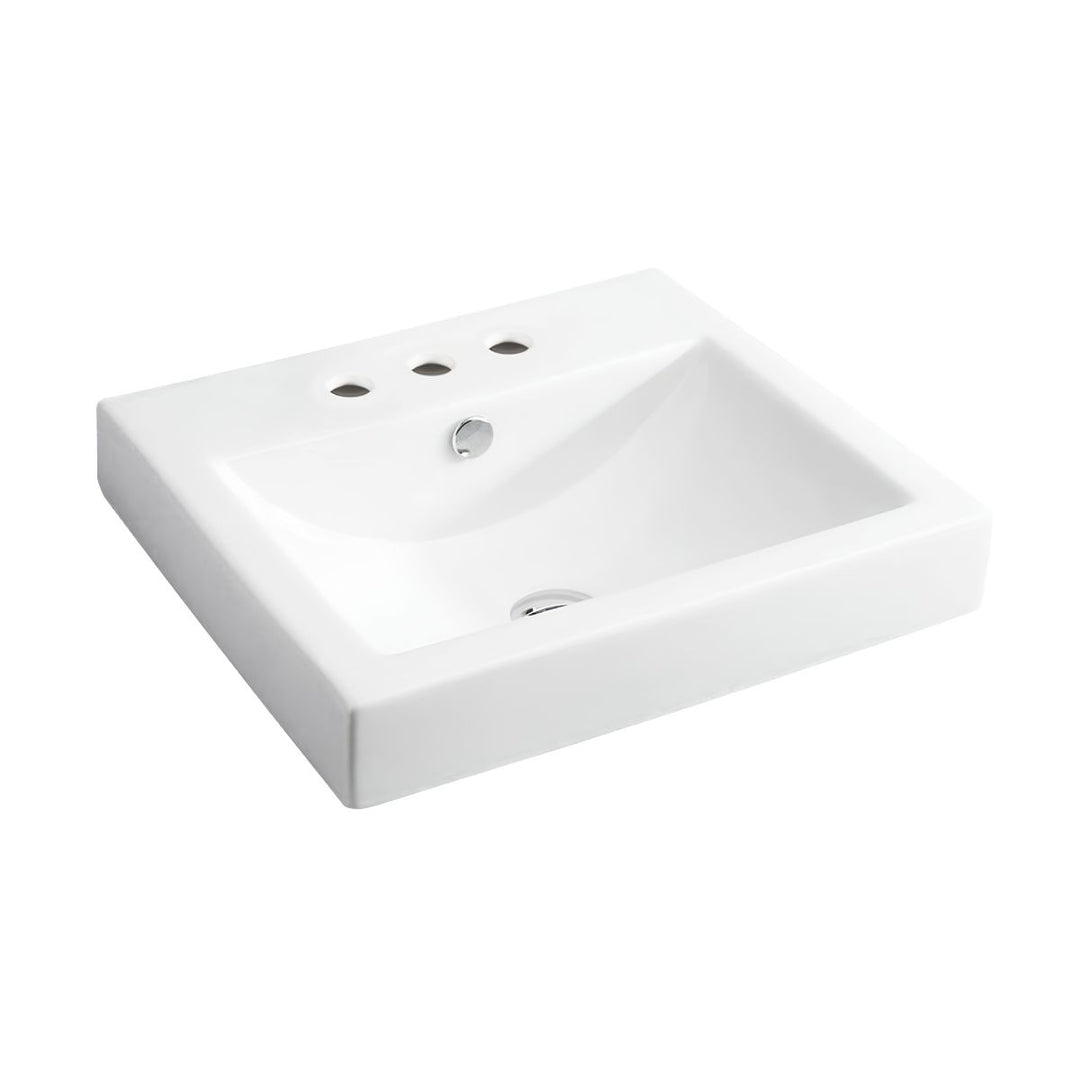 Fienza Low Profile Semi-Inset Basin Overflow 500mm x 445mm