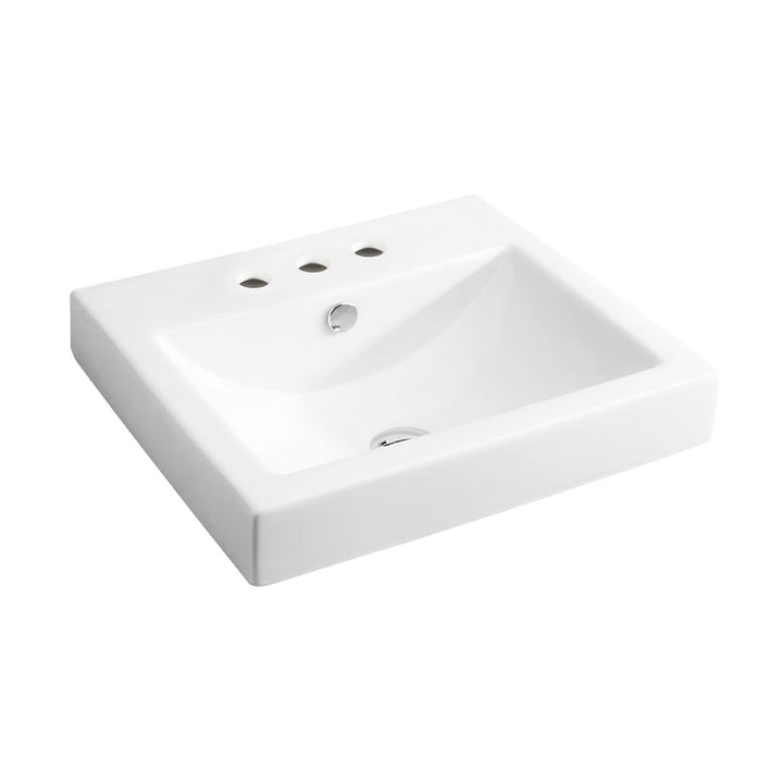 Fienza Low Profile Semi-Inset Basin Overflow 500mm x 445mm