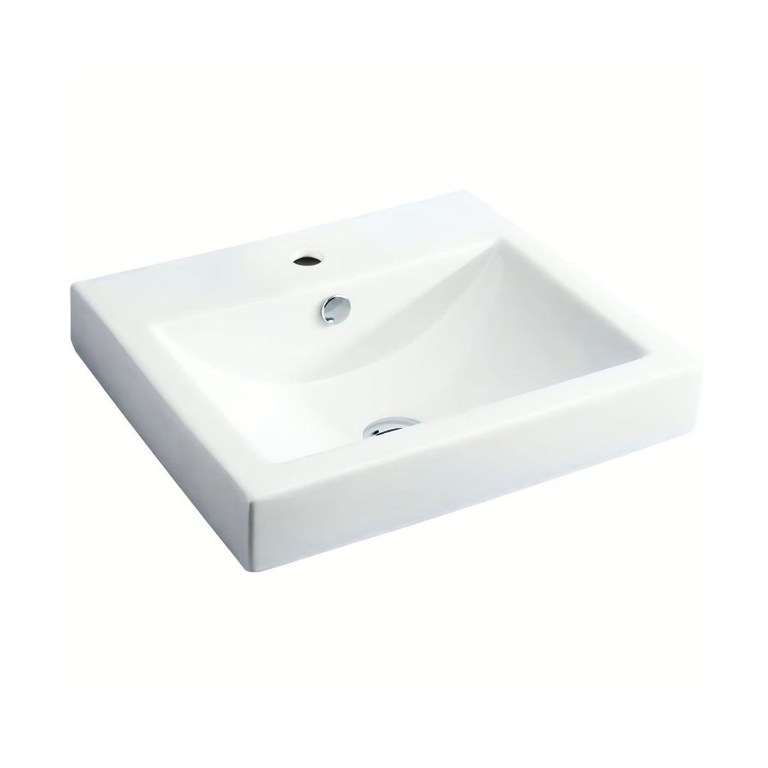Fienza Low Profile Semi-Inset Basin Overflow 500mm x 445mm