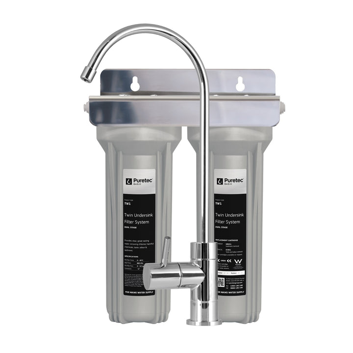 Puretec TW1-PL Twin Undersink Water Filter Tap Kit