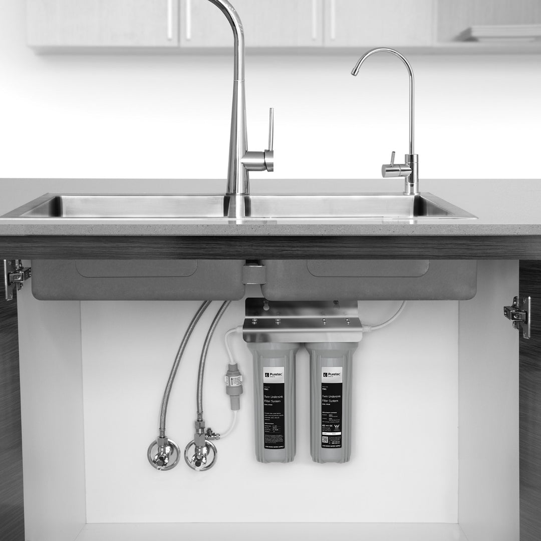Puretec TW1-PL Twin Undersink Water Filter Tap Kit
