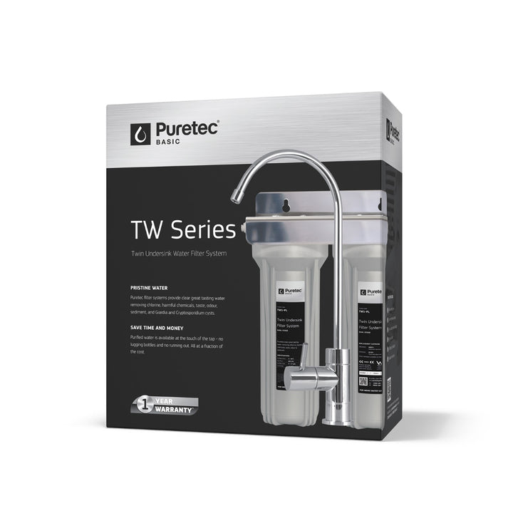 Puretec TW1-PL Twin Undersink Water Filter Tap Kit