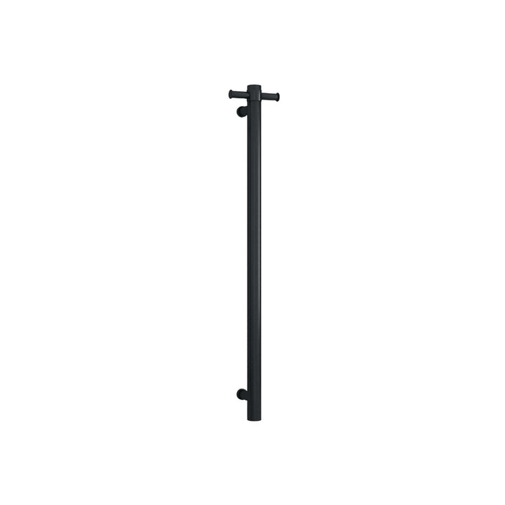 Thermorail Straight Round Vertical Single Bar Towel Rail 900mm