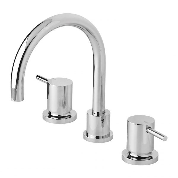 Phoenix Vivid Pin Lever Basin Set Swivel Gooseneck Outlet – Lead Free - Design 10