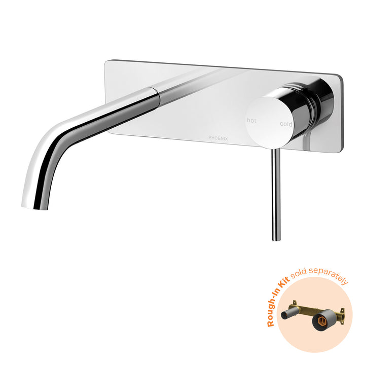 Phoenix Vivid Slimline SwitchMix Wall Basin / Bath Mixer Set 180mm (Fit-Off Kit Only) – Lead Free - Design 10