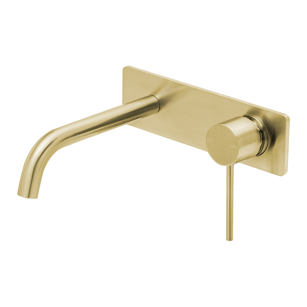 Phoenix Vivid Slimline SwitchMix Wall Basin / Bath Mixer Set 180mm (Complete Kit) – Lead Free - Design 10