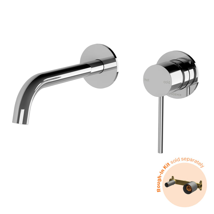 Phoenix Vivid Slimline SwitchMix Wall Basin / Bath Mixer Set 60mm Backplates (Fit-Off Kit Only) – Lead Free - Design 10