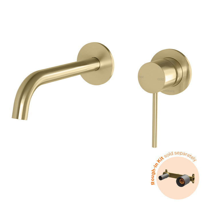Phoenix Vivid Slimline SwitchMix Wall Basin / Bath Mixer Set 60mm Backplates (Fit-Off Kit Only) – Lead Free - Design 10