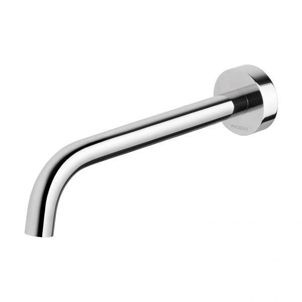 Phoenix Vivid Slimline Wall Bath Outlet 230mm Curved – Lead Free - Design 10