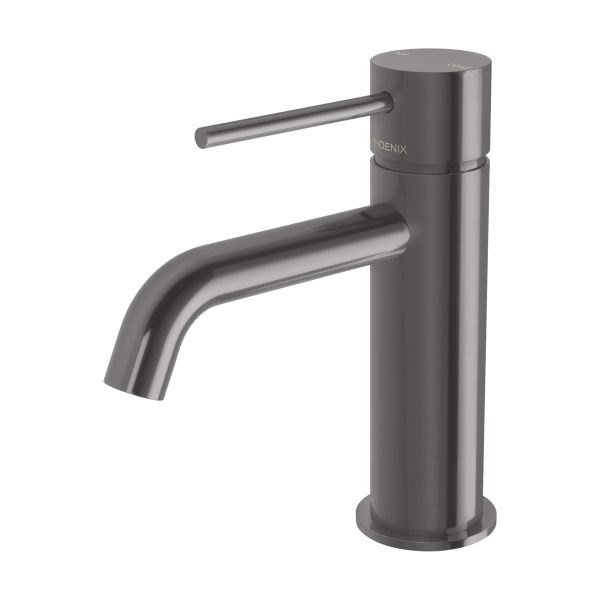 Phoenix Vivid Slimline Basin Mixer Curved Outlet – Lead Free - Design 10