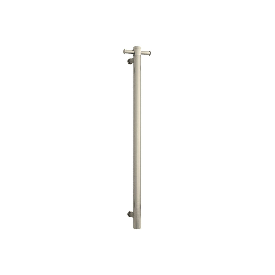 Thermorail 12V Straight Round Vertical Single Bar Heated Towel Rail 900mm