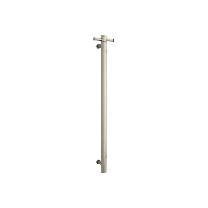 Thermorail 12V Straight Round Vertical Single Bar Heated Towel Rail 900mm