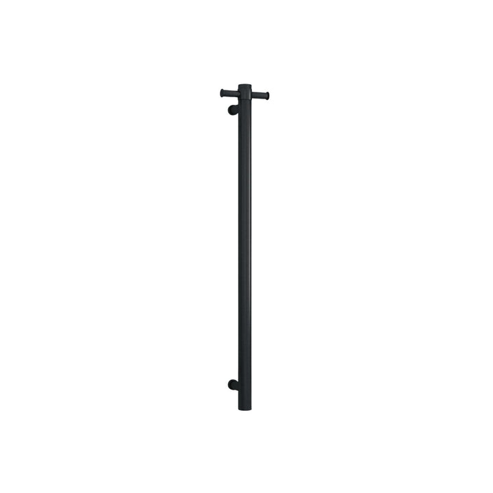 Thermorail 12V Straight Round Vertical Single Bar Heated Towel Rail 900mm