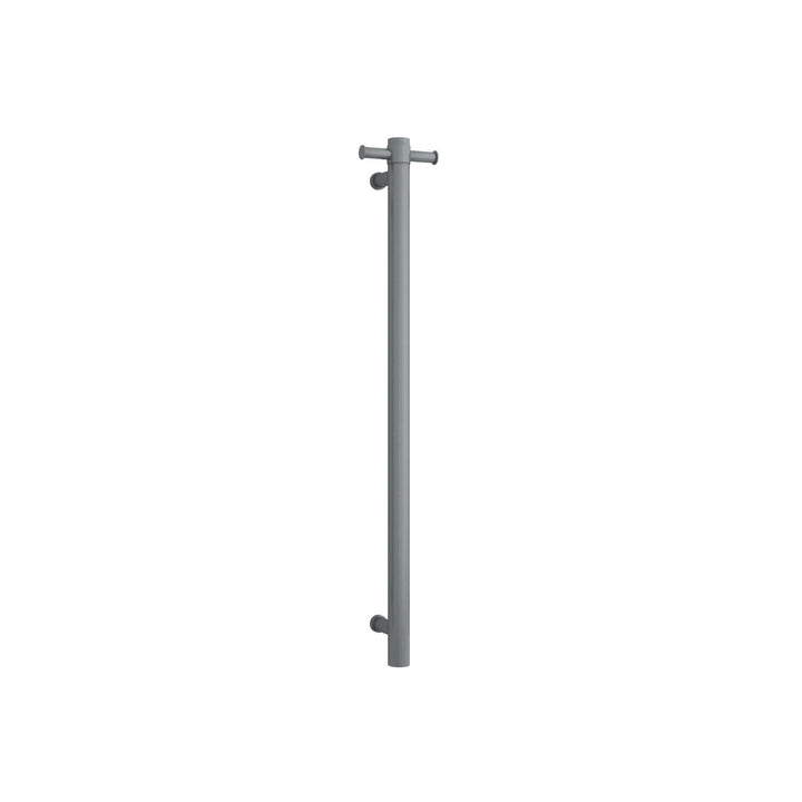 Thermorail 12V Straight Round Vertical Single Bar Heated Towel Rail 900mm