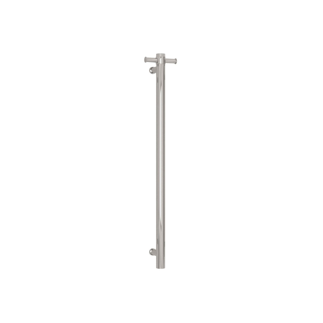 Thermorail 12V Straight Round Vertical Single Bar Heated Towel Rail 900mm