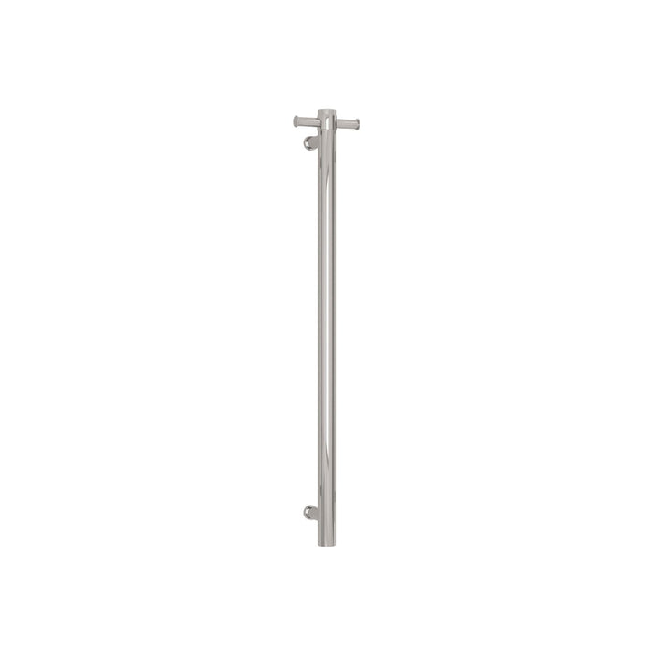 Thermorail 12V Straight Round Vertical Single Bar Heated Towel Rail 900mm