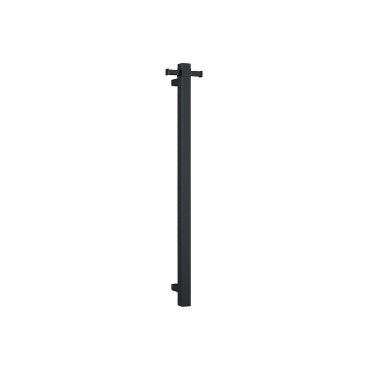 Thermorail 12V Straight Square Vertical Single Bar Heated Towel Rail 900mm