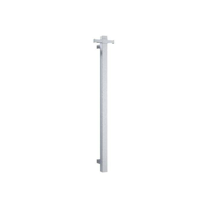 Thermorail 12V Straight Square Vertical Single Bar Heated Towel Rail 900mm