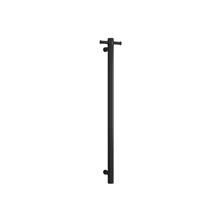 Thermorail 240V Straight Round Vertical Single Bar Heated Towel Rail 900m