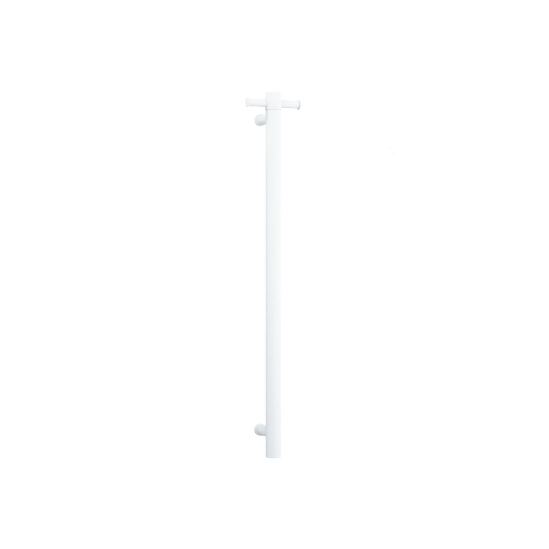 Thermorail 240V Straight Round Vertical Single Bar Heated Towel Rail 900m