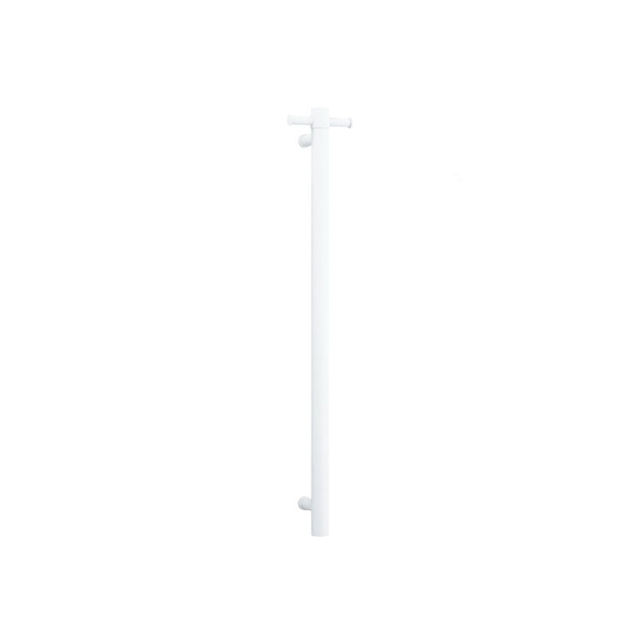 Thermorail 240V Straight Round Vertical Single Bar Heated Towel Rail 900m