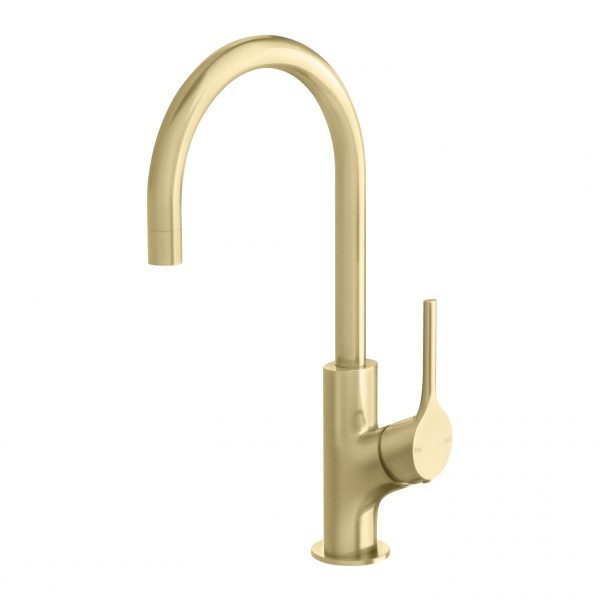Phoenix Vivid Slimline Oval 160mm Gooseneck Sink Mixer - Design 10