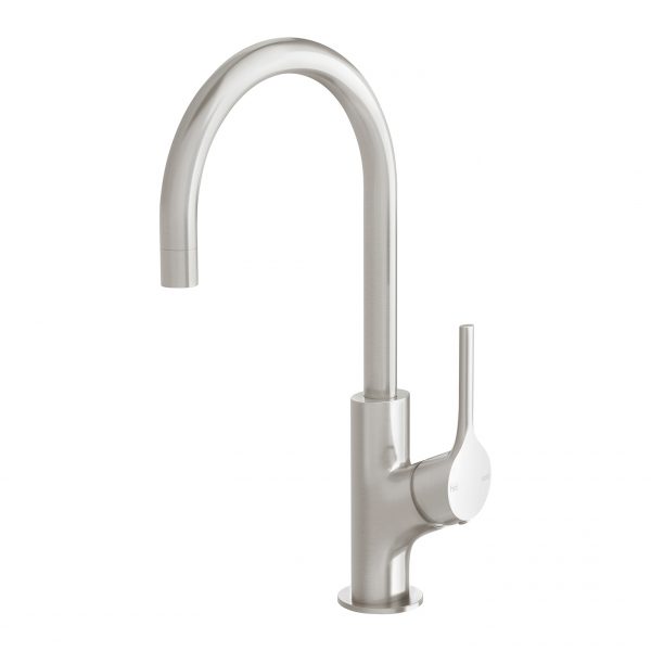 Phoenix Vivid Slimline Oval 160mm Gooseneck Sink Mixer - Design 10