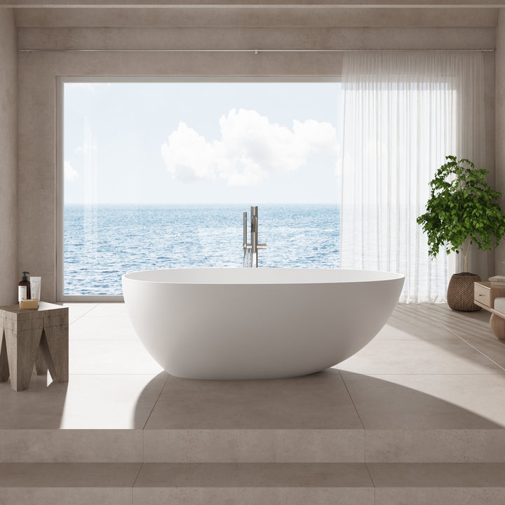 Kaskade Alice Freestanding Stone Bath 1700mm - Design 10