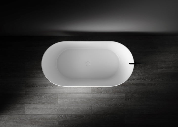 Kaskade Diane Freestanding Oval Stone Bath 1625mm