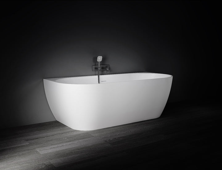 Kaskade Eleni Back to Wall Stone Bath 1700mm