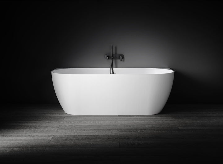 Kaskade Eleni Back to Wall Stone Bath 1700mm