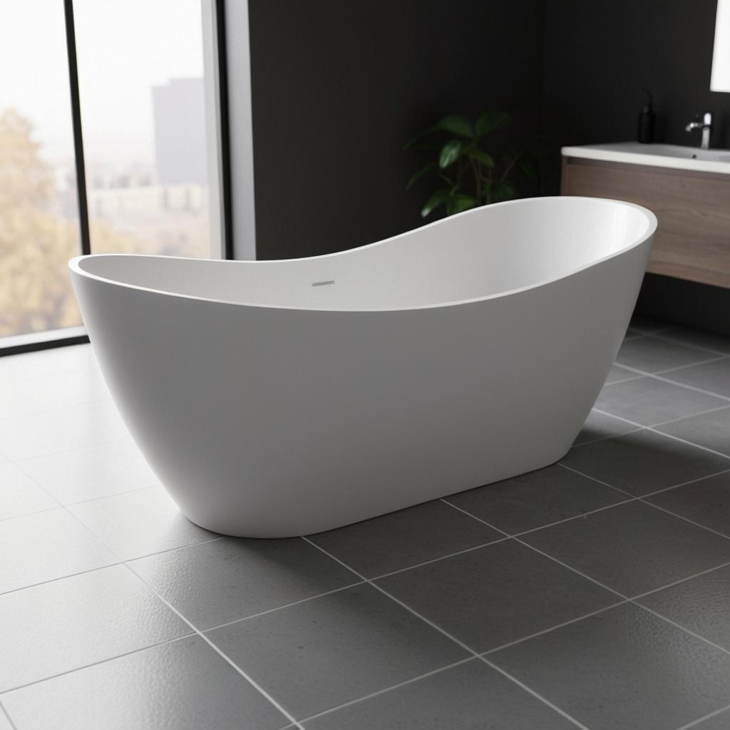 Kaskade Bridgette Freestanding Stone Bath 1830mm