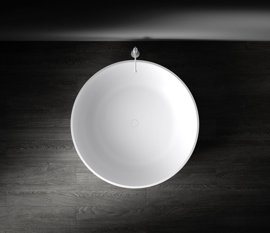 Kaskade Rafaella Round Freestanding Stone Bath 1500mm