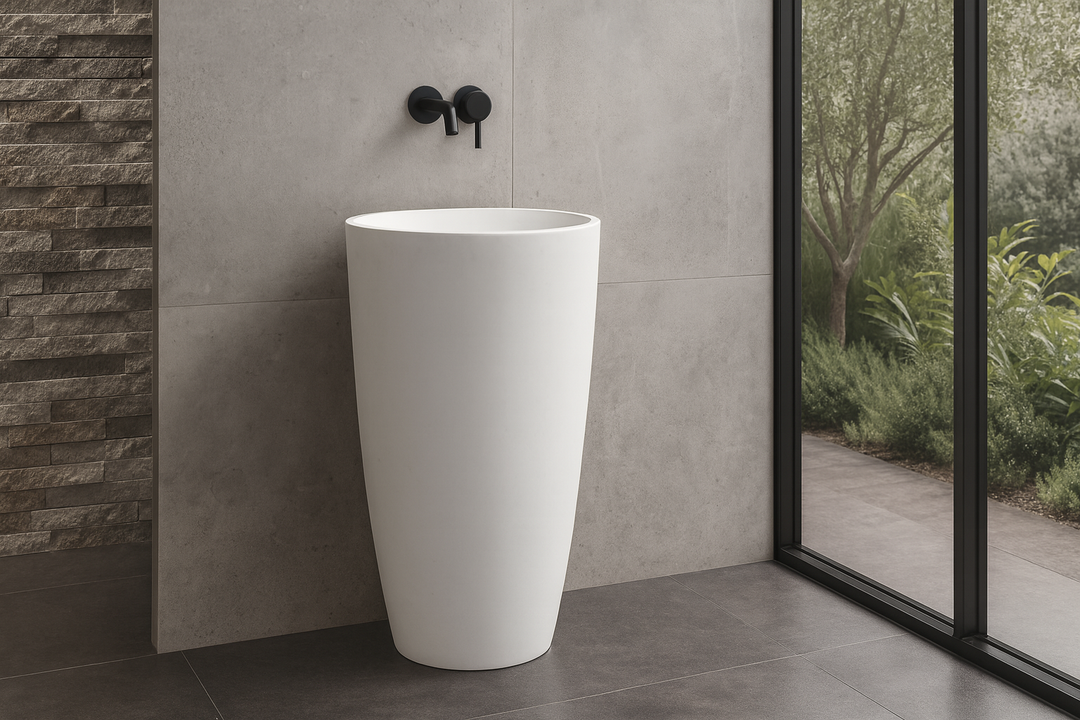 Kaskade London Freestanding Stone Basin