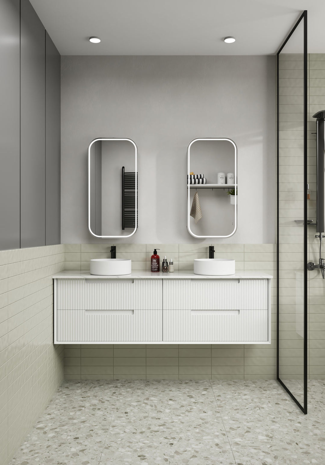 Aulic Vienna LED Shaving Cabinet 450 X 900mm