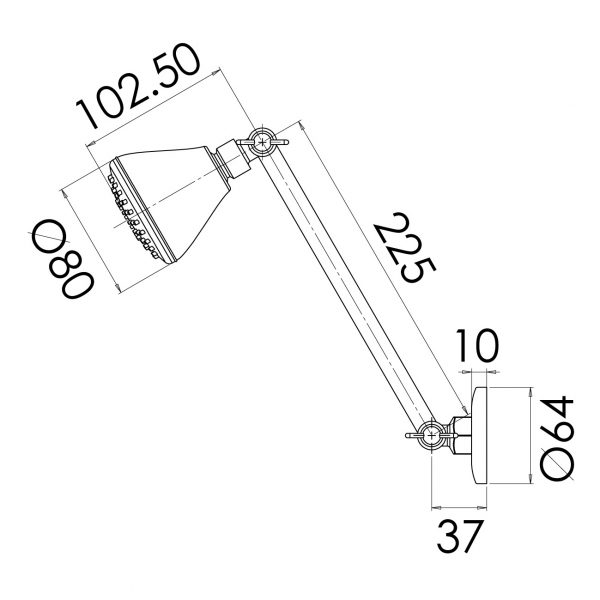 Phoenix Ivy Shower Arm & Rose