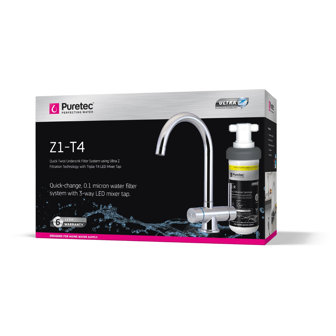 Puretec Z1-T4 3-Way Water Filter Mixer Tap Kit