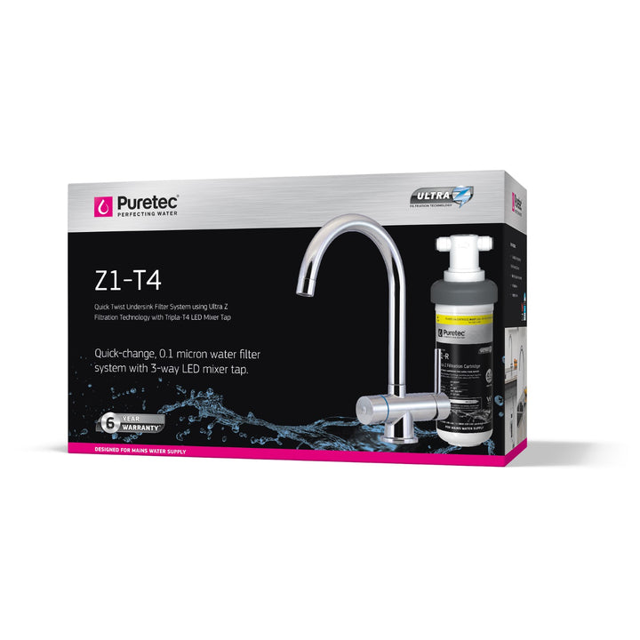 Puretec Z1-T4 3-Way Water Filter Mixer Tap Kit