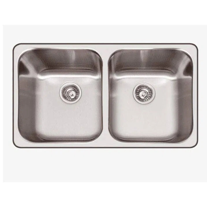 Abey Nuqueen 'Daintree' Double Inset (Top Mount) Sink