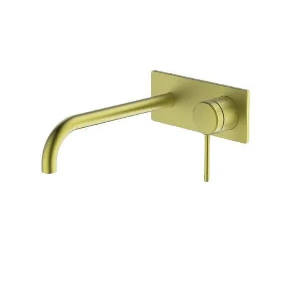 Abey Poco Wall Basin / Bath Set 220mm - Brushed Brass