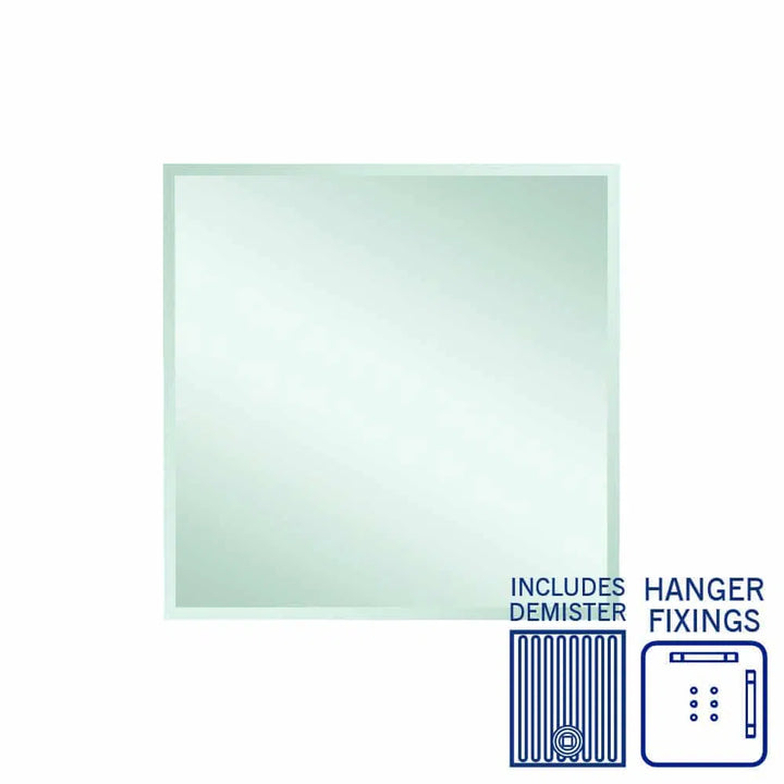 Ablaze Montana Rectangle 25mm Bevel Edge Mirror + Demister