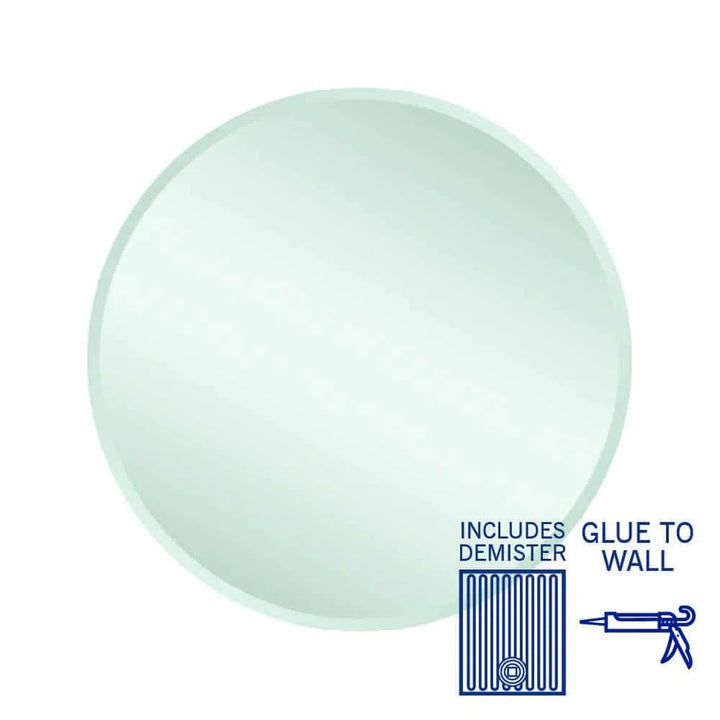Ablaze Kent 18mm Bevel Round Mirror + Demister